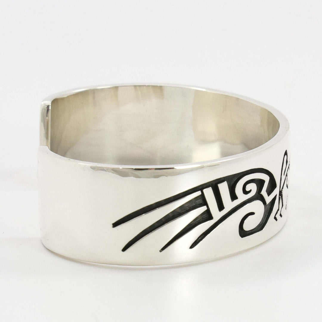 Flute Player and Birds Cuff