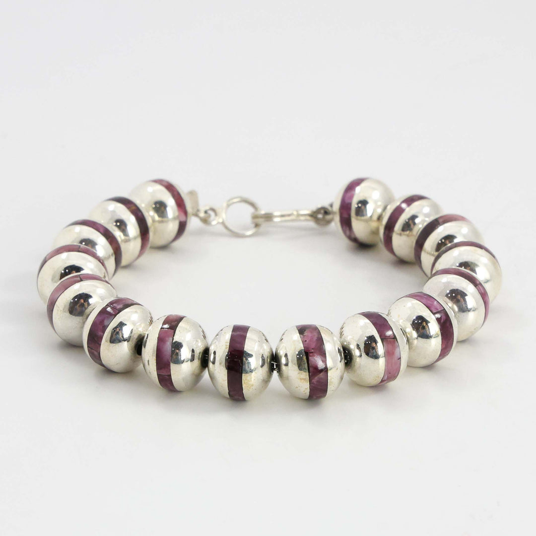 Spiny Oyster Bead Bracelet