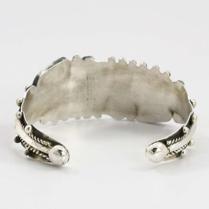 Turquoise and Coral Cuff