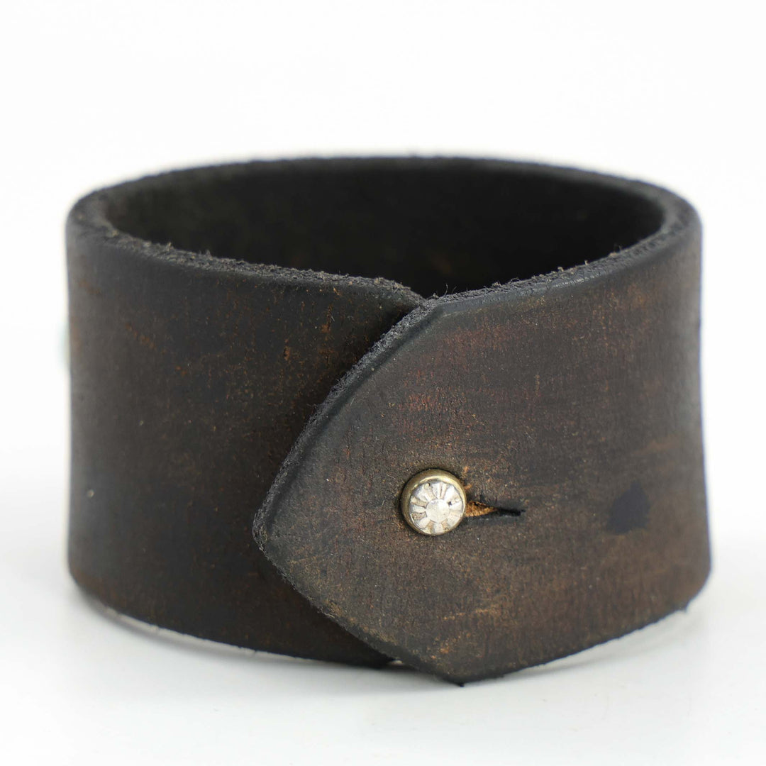 Sleeping Beauty Turquoise Leather Bracelet