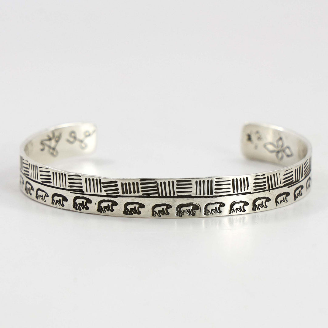 Stamped Bear Cuff