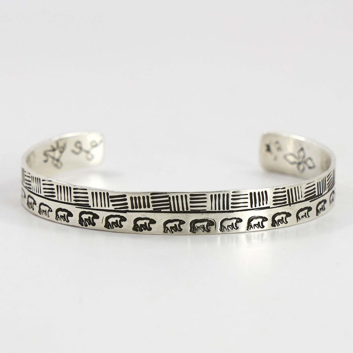 Stamped Bear Cuff
