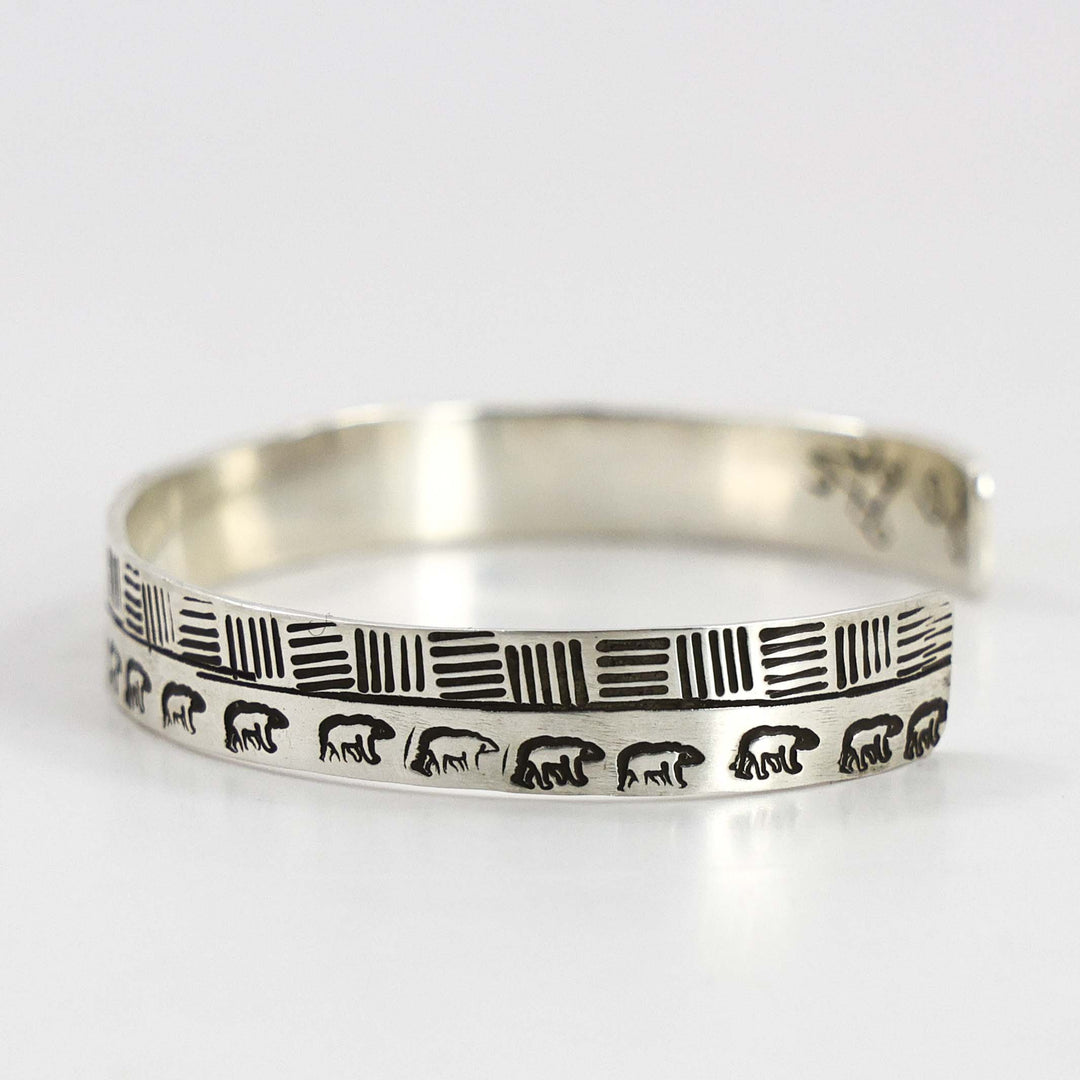 Stamped Bear Cuff