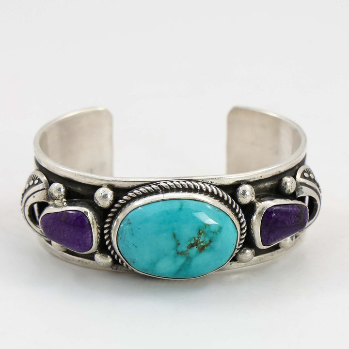 Turquoise and Sugilite Cuff