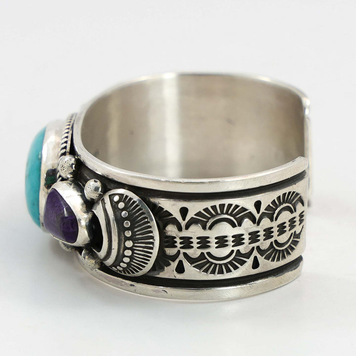 Turquoise and Sugilite Cuff