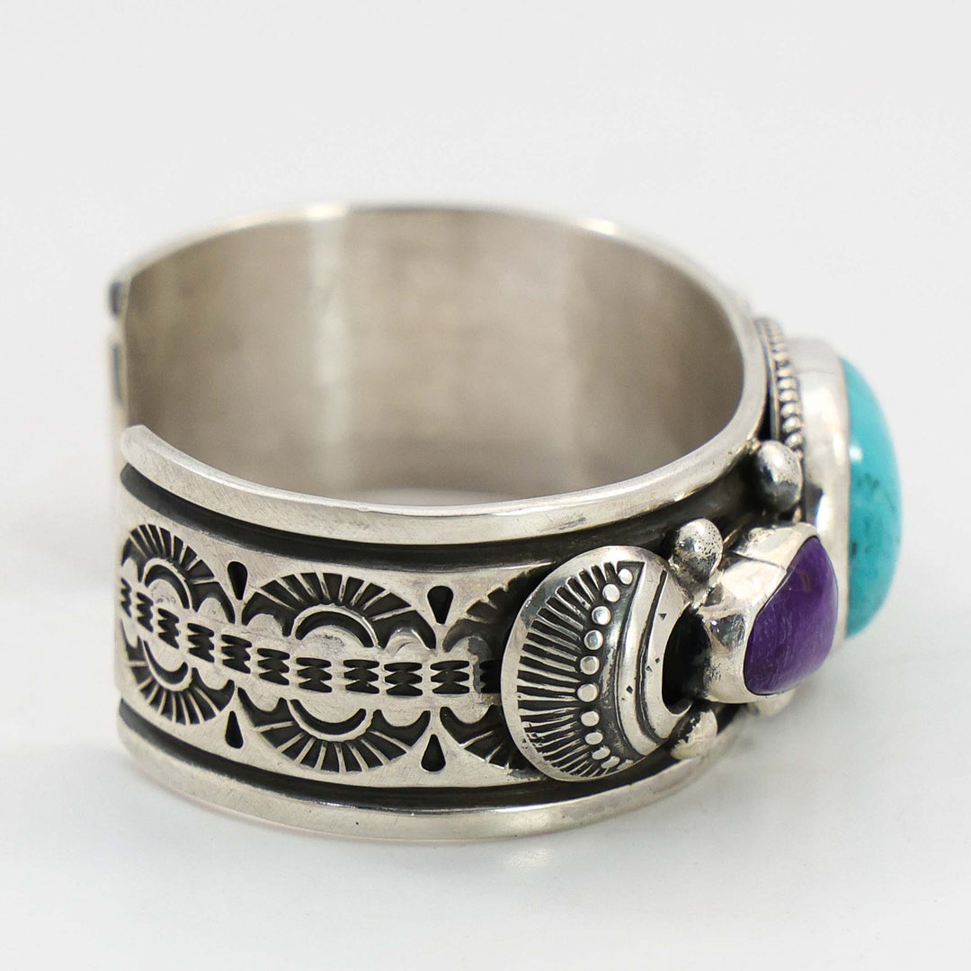 Turquoise and Sugilite Cuff