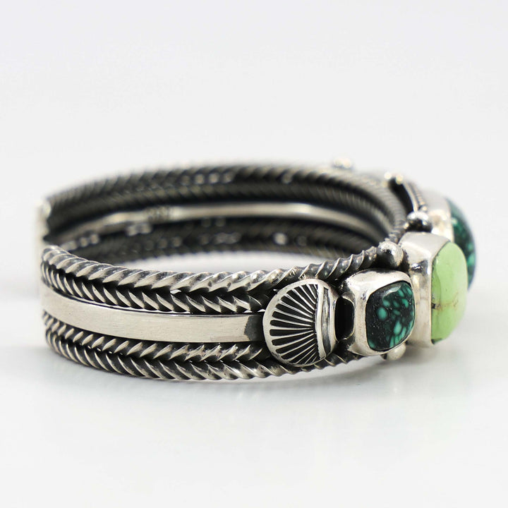 Turquoise and Gaspeite Cuff