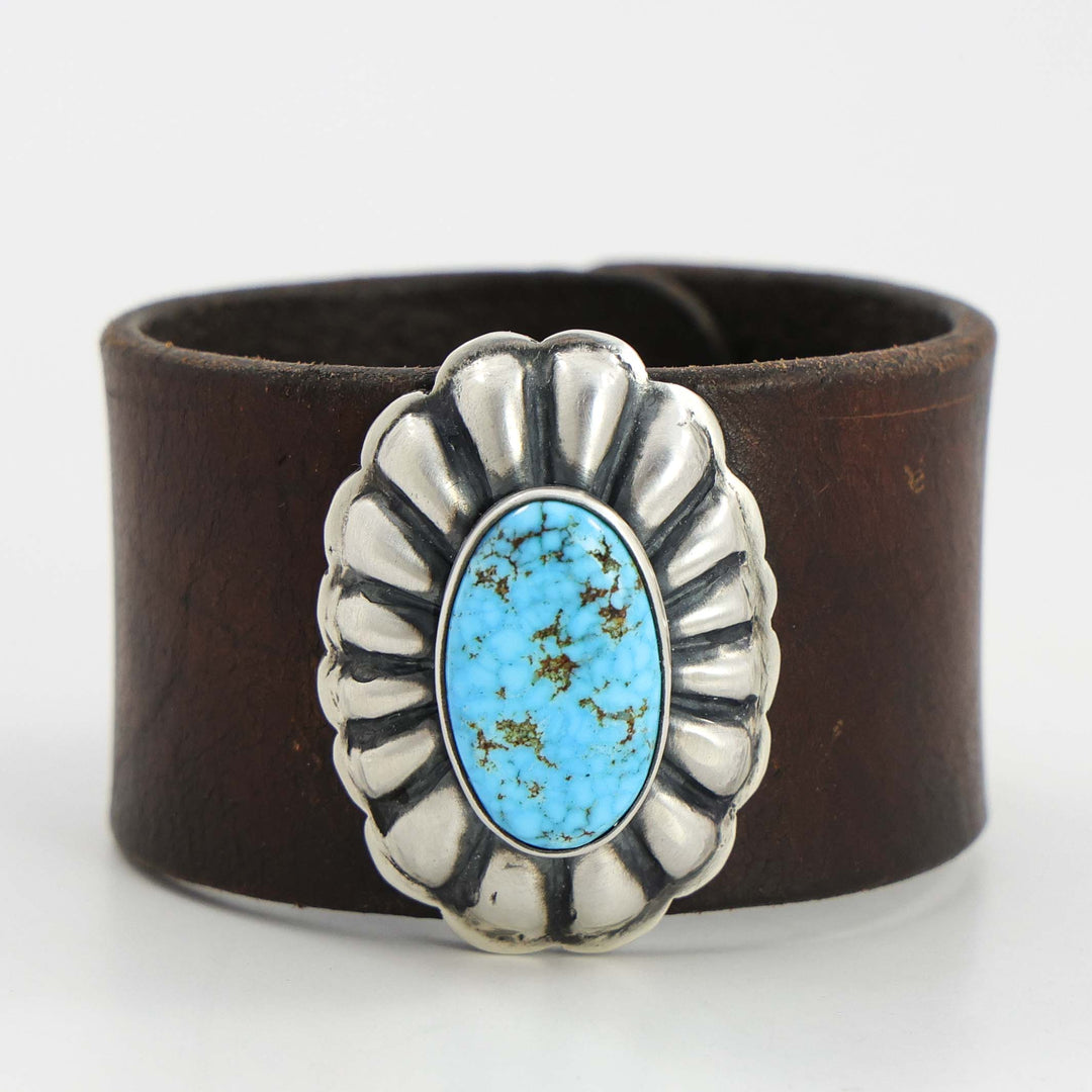 Turquoise Leather Bracelet