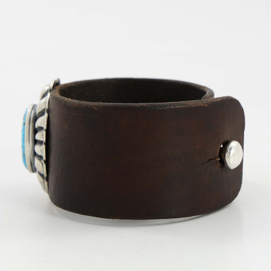 Turquoise Leather Bracelet