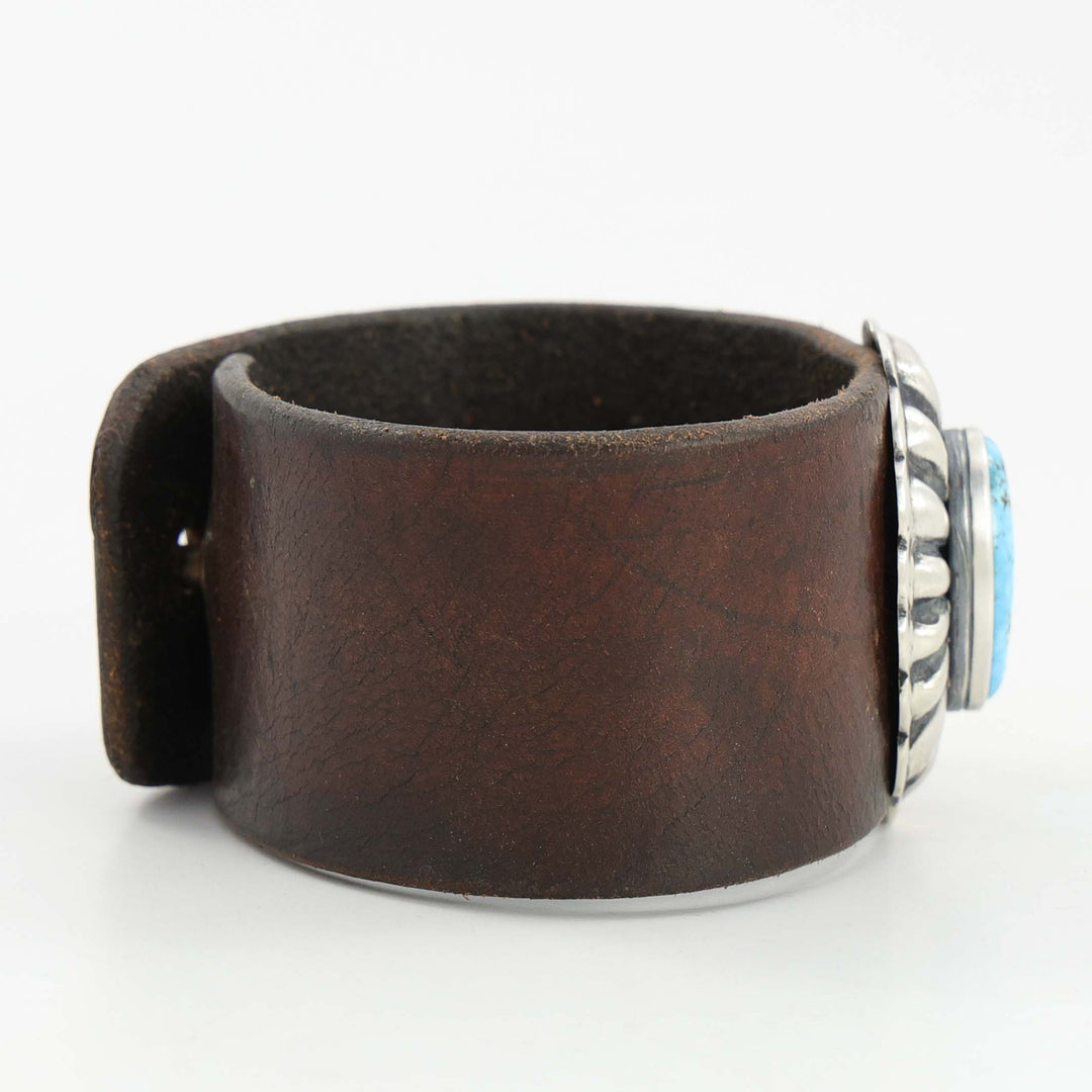 Turquoise Leather Bracelet