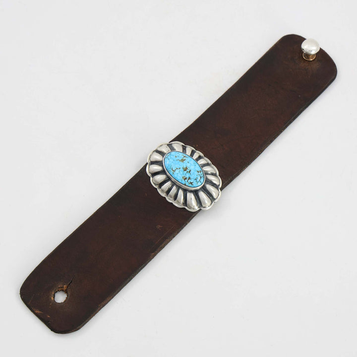 Turquoise Leather Bracelet