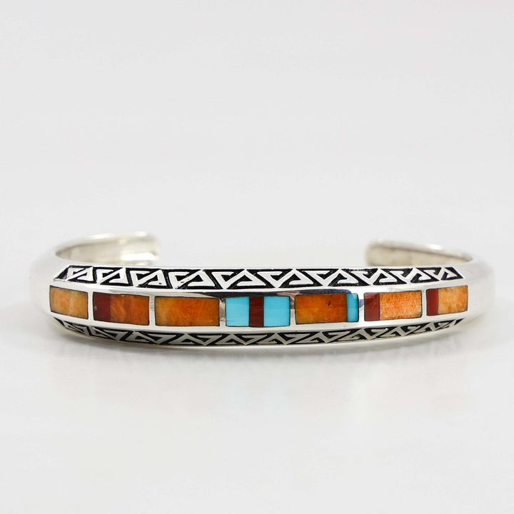 Multi-Stone Inlay Cuff