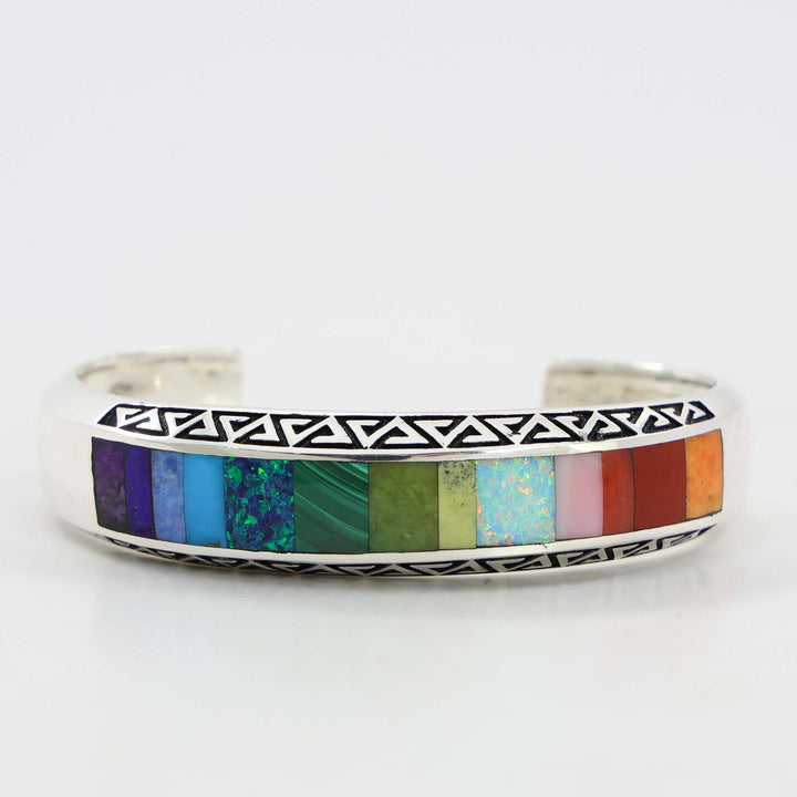 Multi-Stone Inlay Cuff