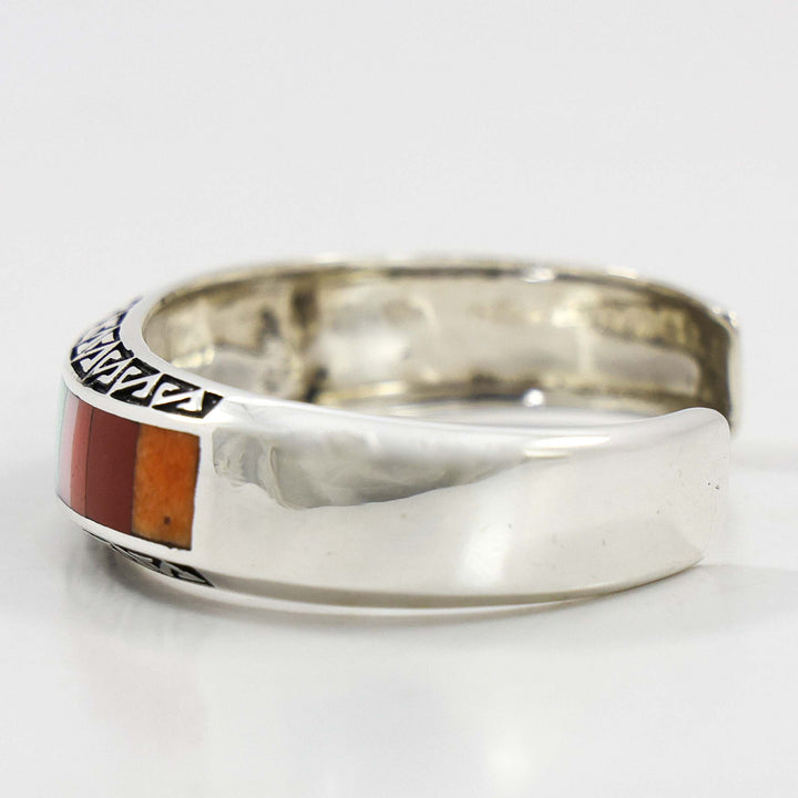 Multi-Stone Inlay Cuff