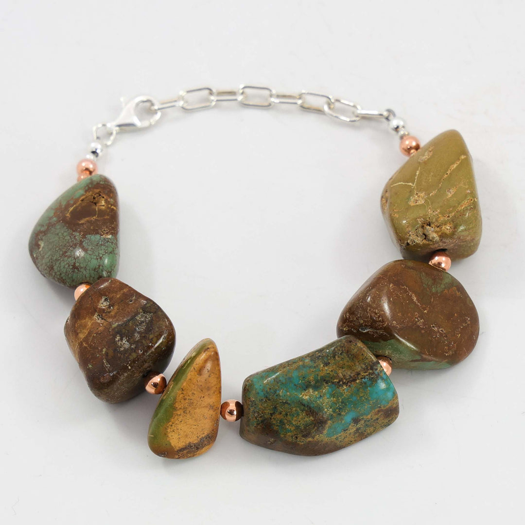 Turquoise and Copper Bracelet