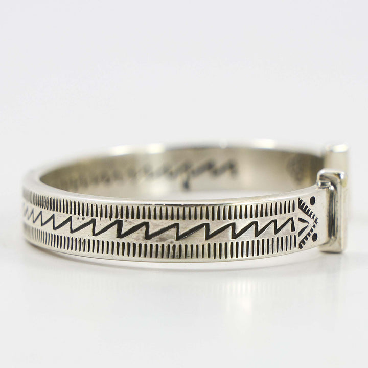 Stamped Silver Cuff