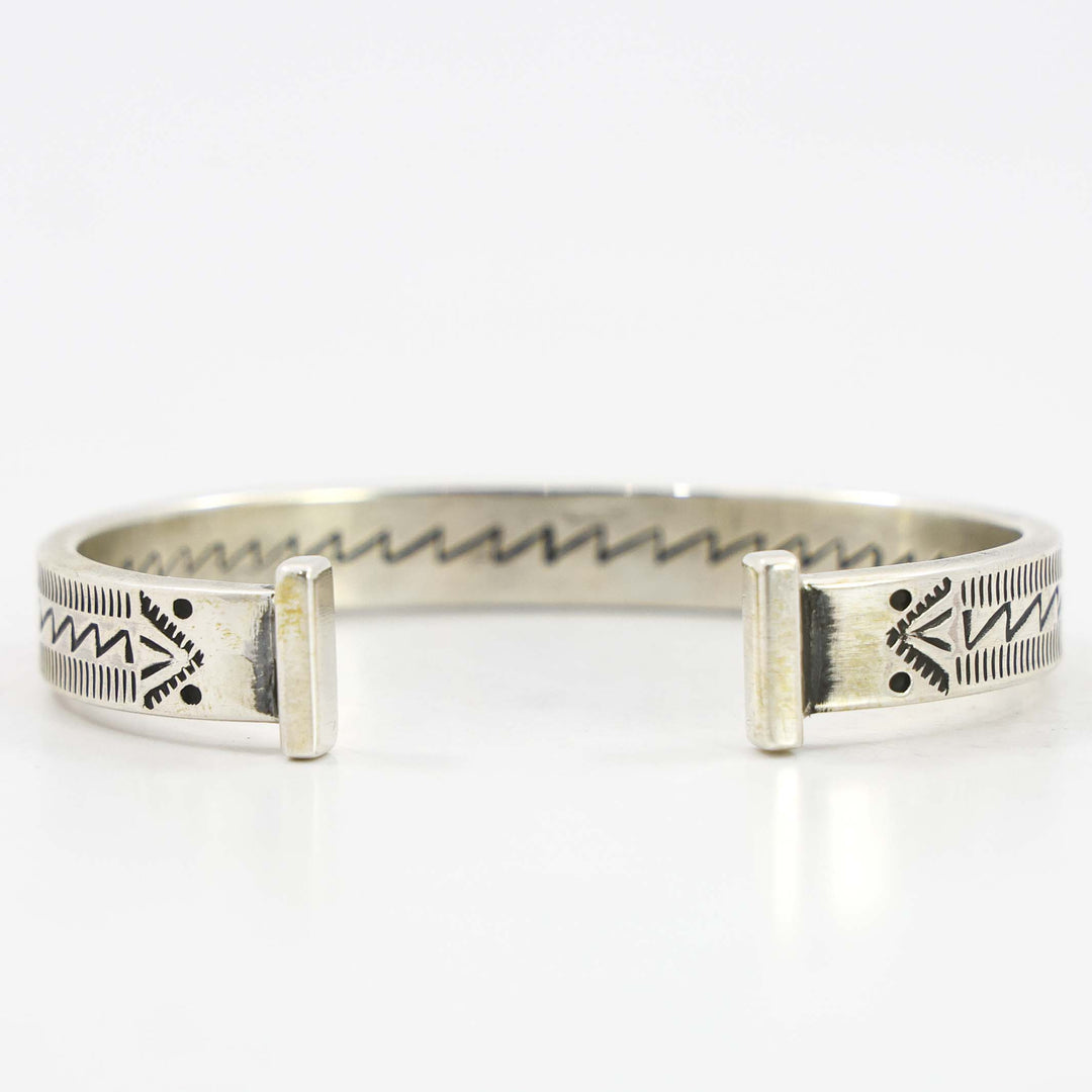 Stamped Silver Cuff