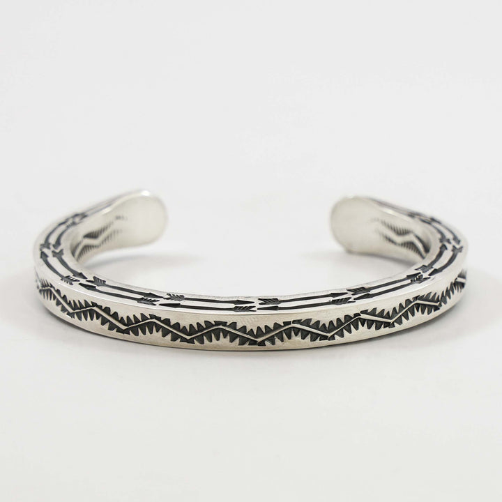 Stamped Silver Cuff