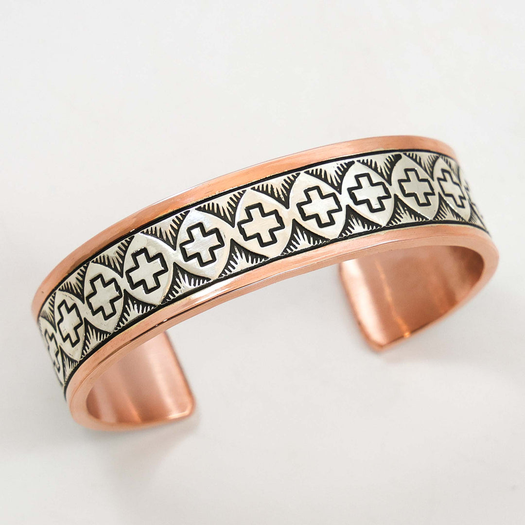 Silver and Copper Cuff