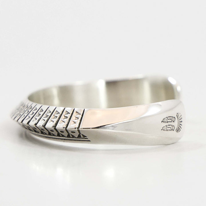 Stamped Silver Cuff