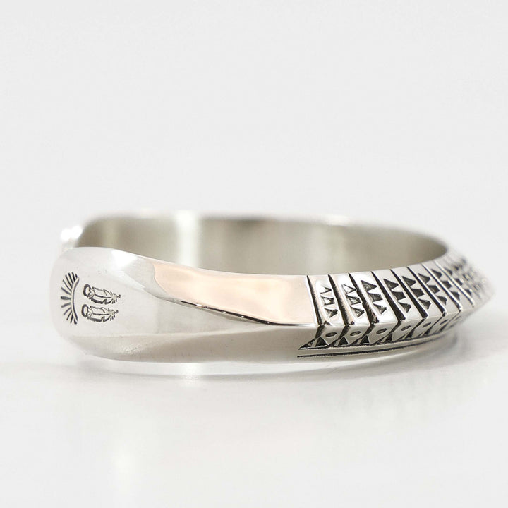 Stamped Silver Cuff