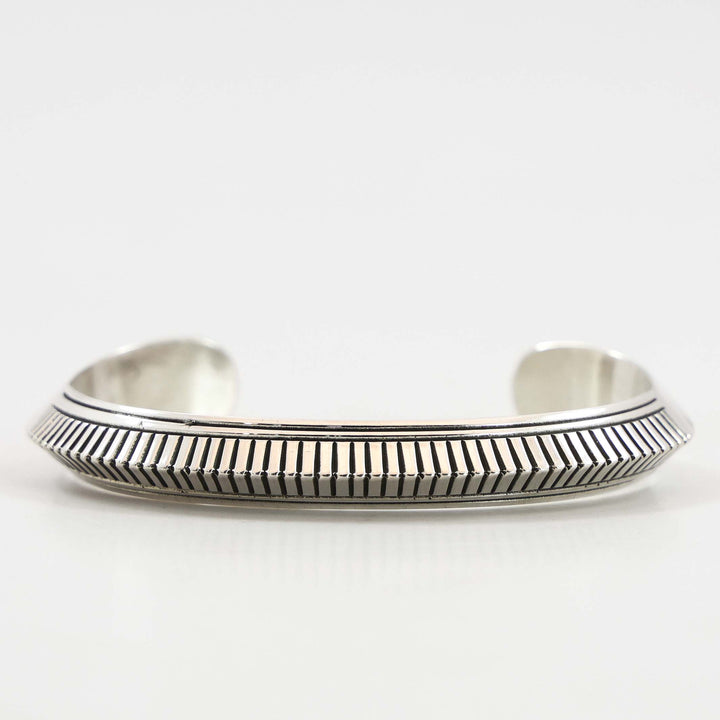 Stamped Silver Cuff