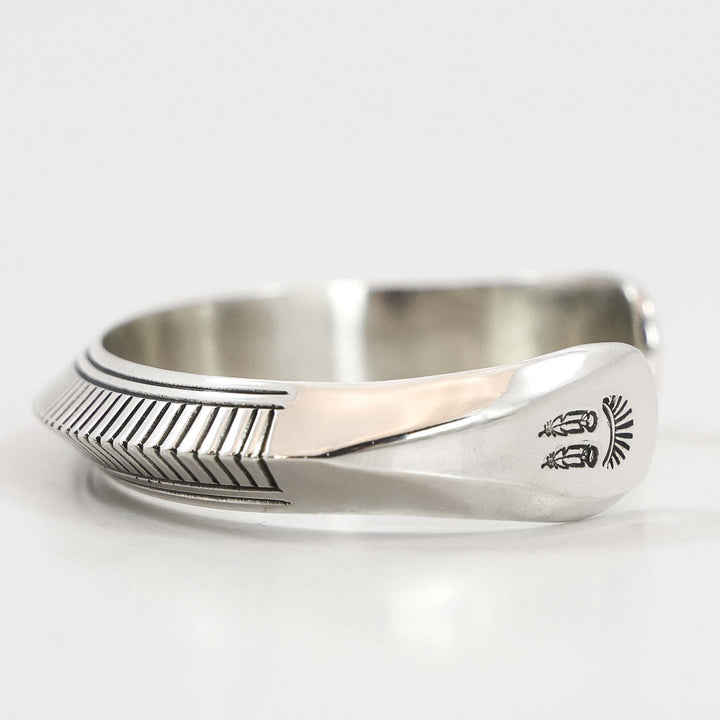 Stamped Silver Cuff