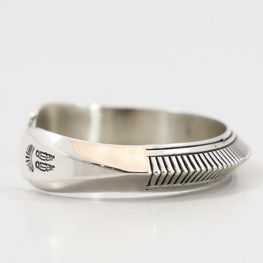 Stamped Silver Cuff