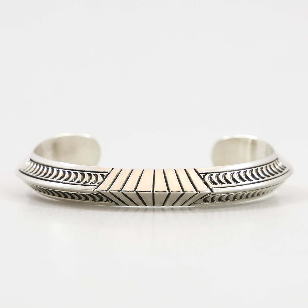 Stamped Silver Cuff