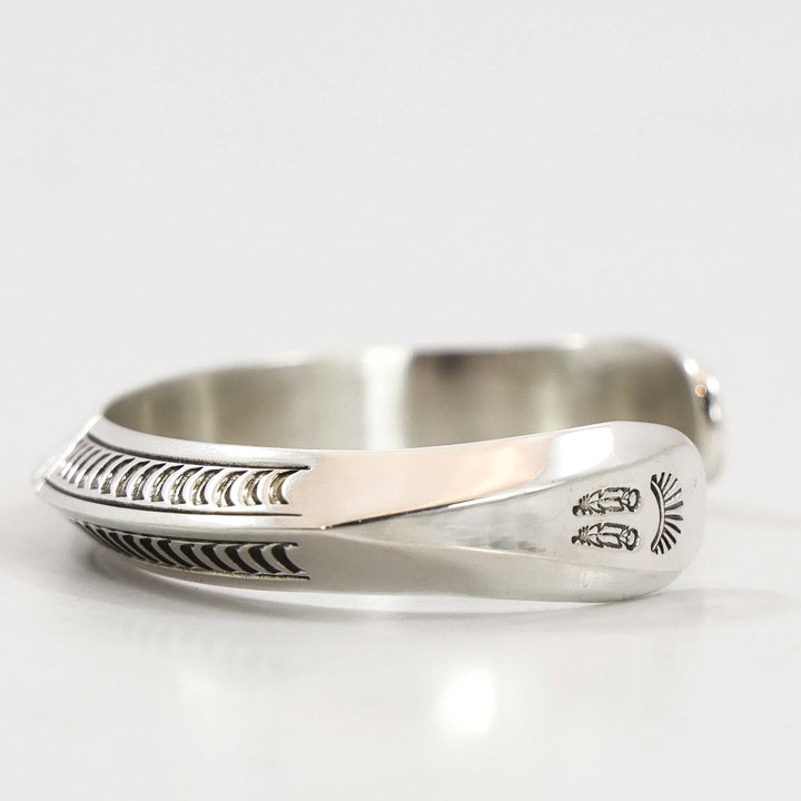 Stamped Silver Cuff