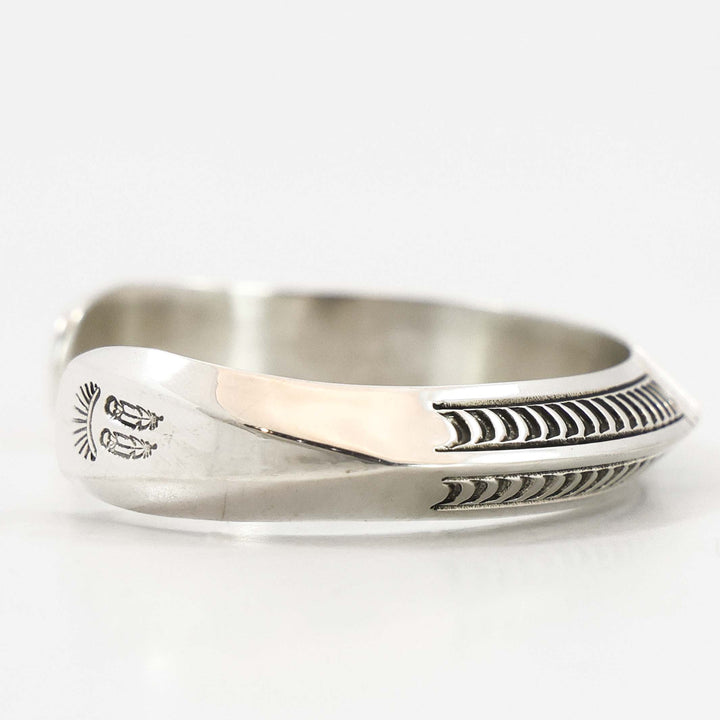Stamped Silver Cuff