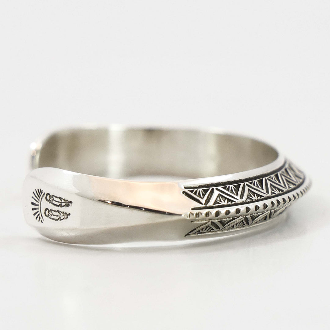 Stamped Silver Cuff