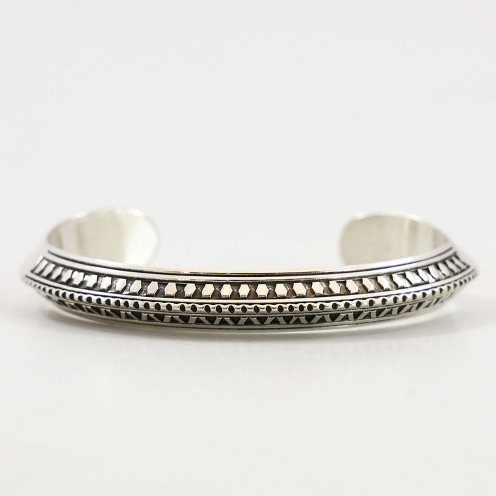 Stamped Silver Cuff