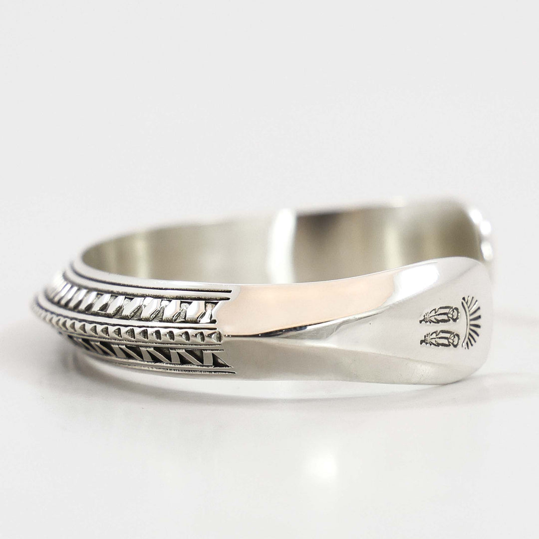 Stamped Silver Cuff