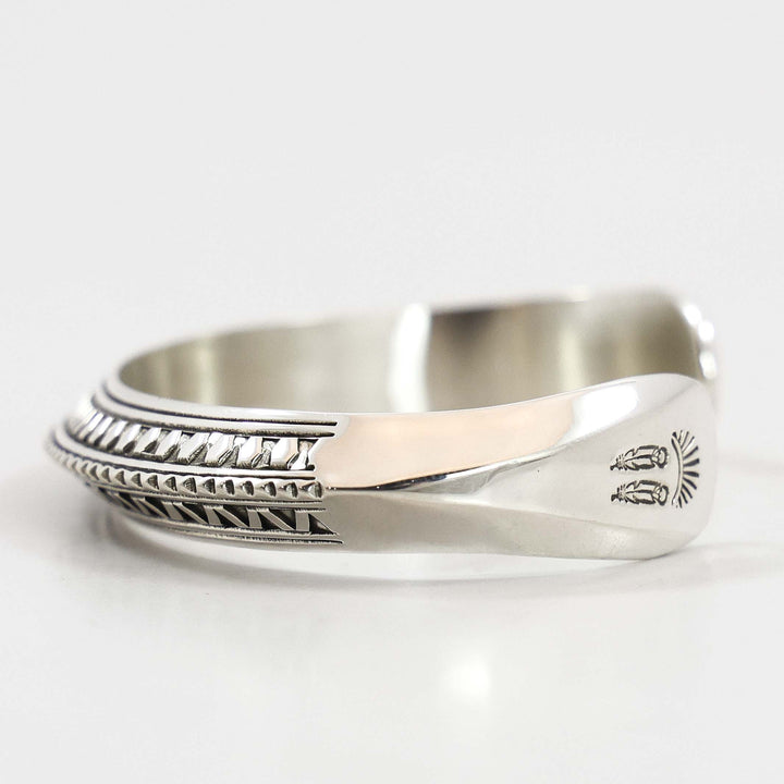 Stamped Silver Cuff