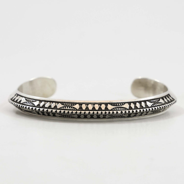 Stamped Silver Cuff