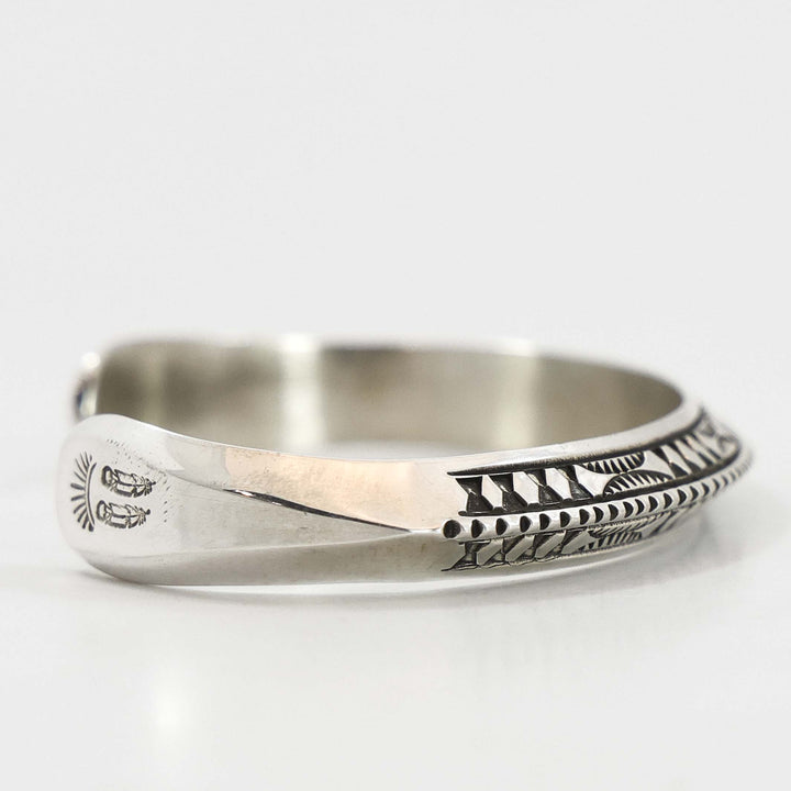 Stamped Silver Cuff