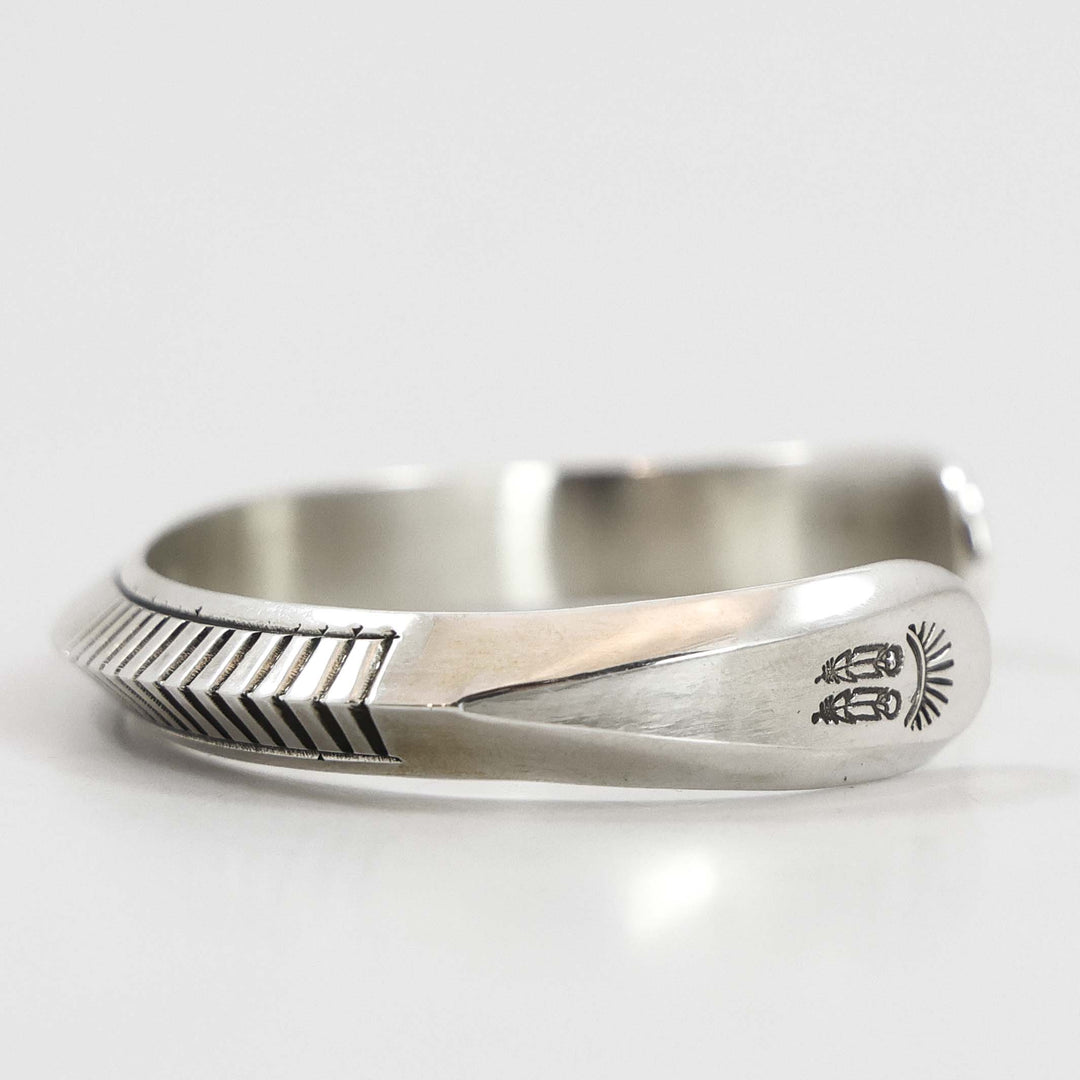 Stamped Silver Cuff