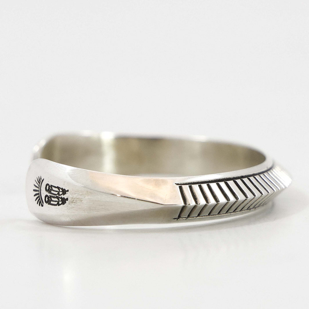 Stamped Silver Cuff