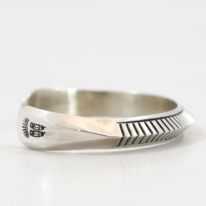 Stamped Silver Cuff