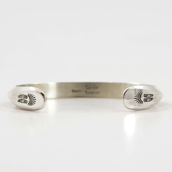 Stamped Silver Cuff