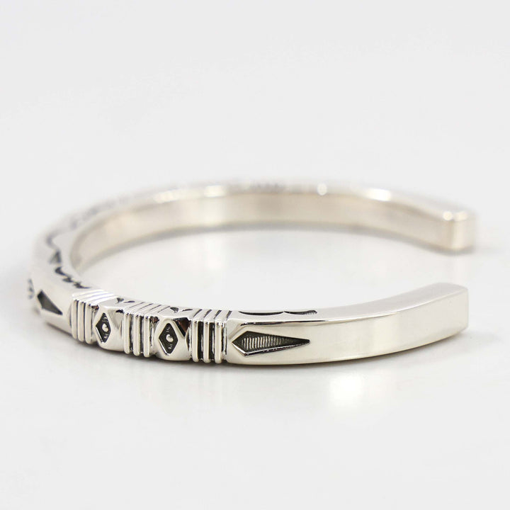 Stamped Silver Cuff