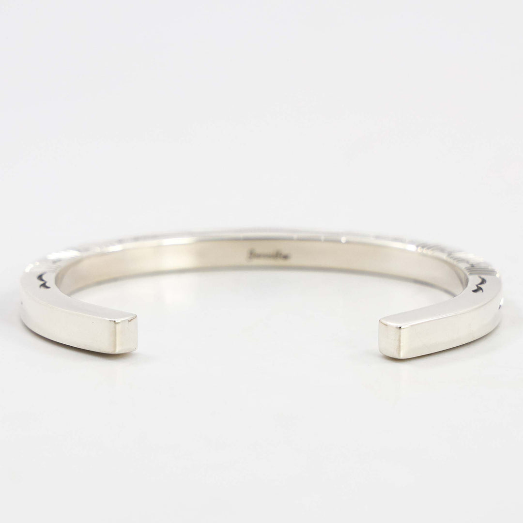Stamped Silver Cuff
