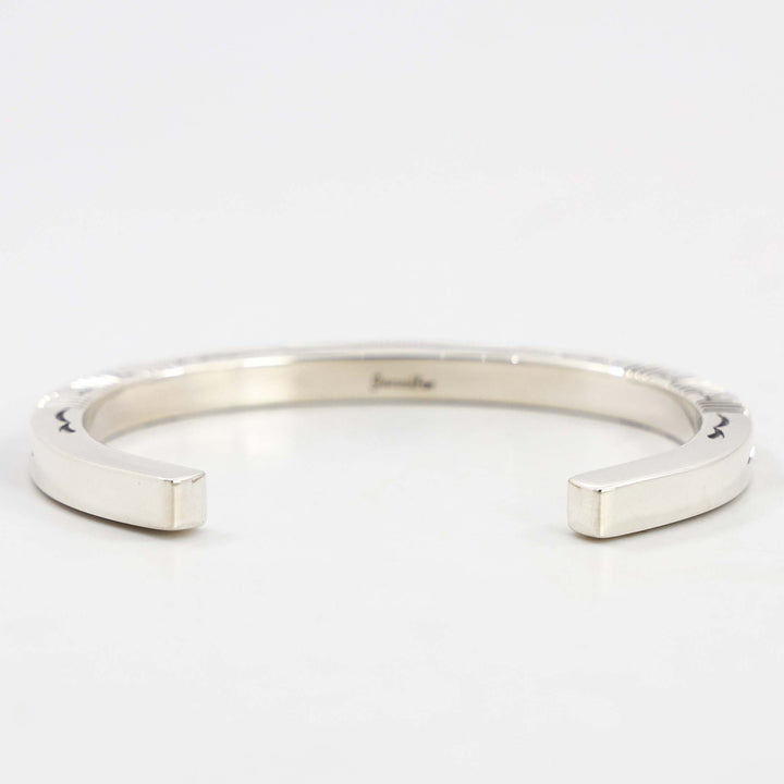 Stamped Silver Cuff