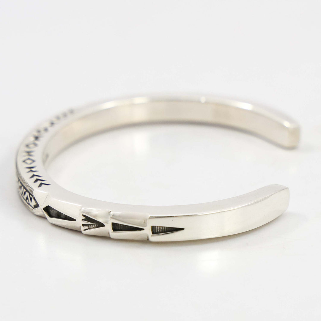 Stamped Silver Cuff