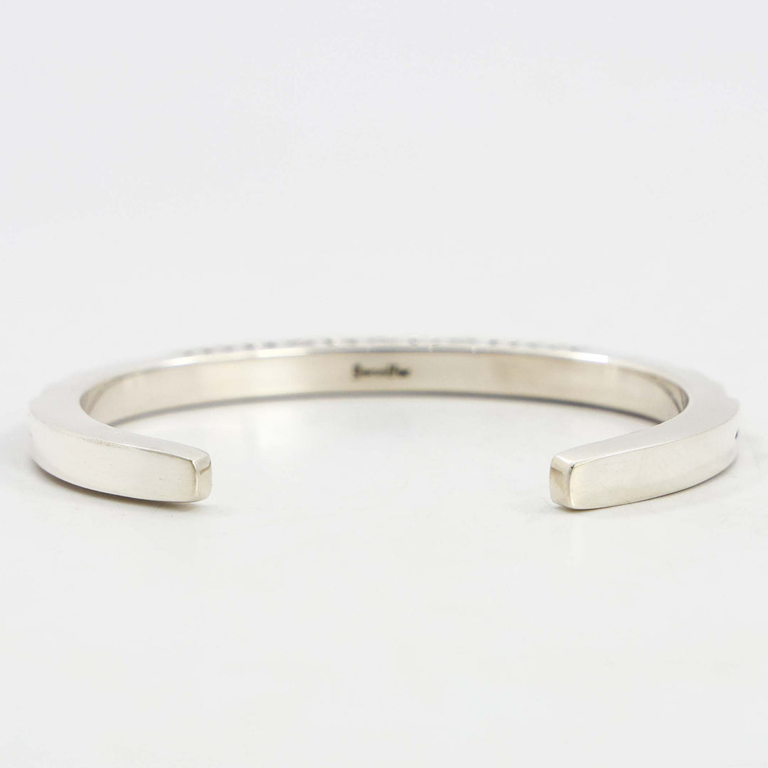 Stamped Silver Cuff