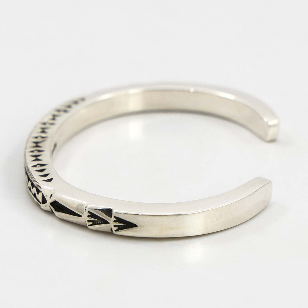 Stamped Silver Cuff