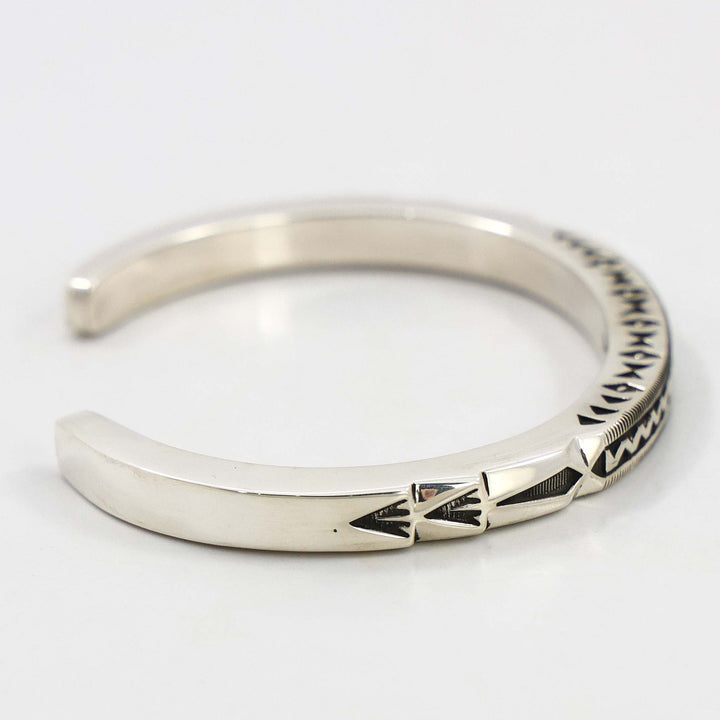 Stamped Silver Cuff