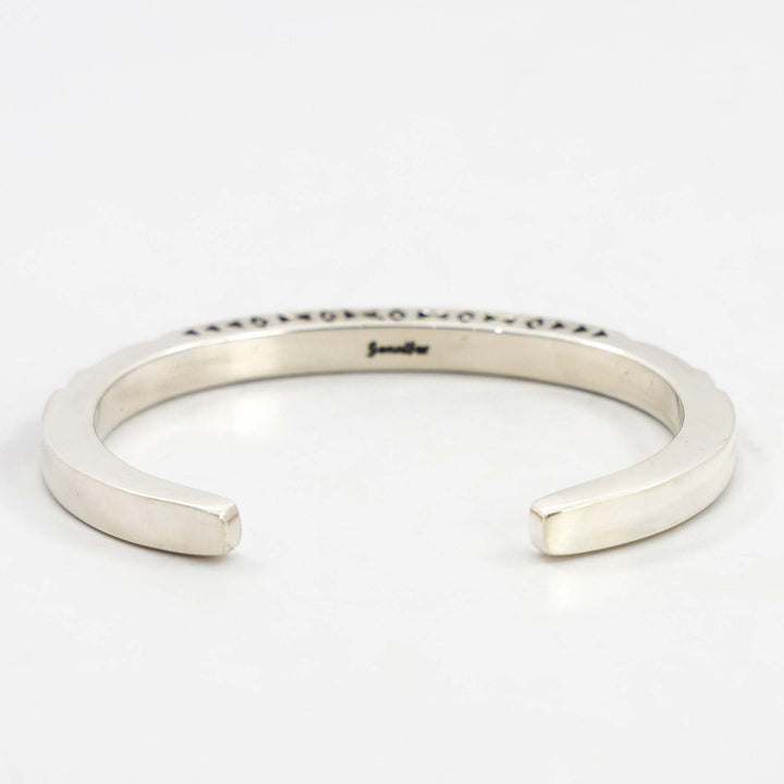 Stamped Silver Cuff