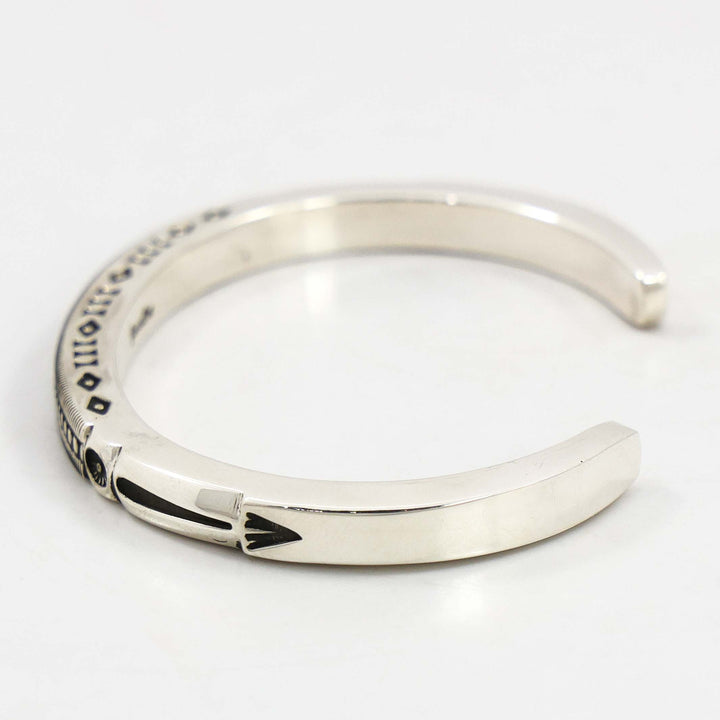 Stamped Silver Cuff